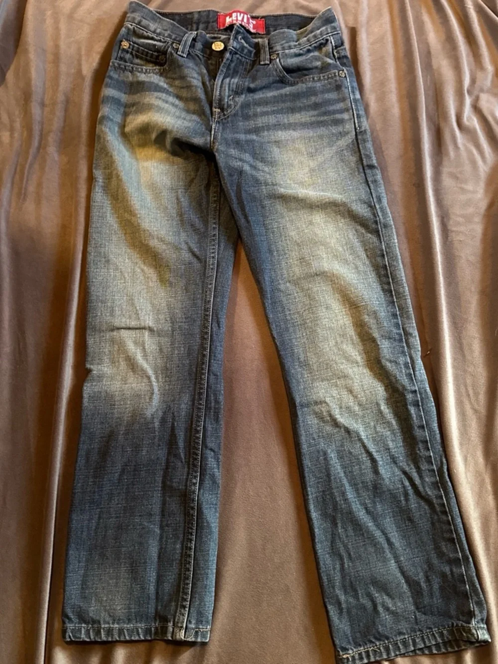 Levi's Men's Straight Jeans in Washed Blue